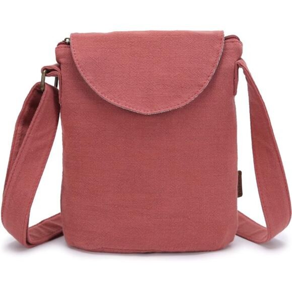 Handbags - Women's Retro Small Size Canvas Shoulder Bag Orange